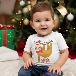 Camiseta Infantil Feriados da preguiça do Feliz Natal