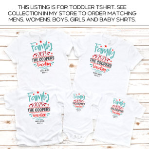 Camiseta Infantil Férias da Família Toddler — Horário de Verão