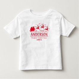 Camiseta Infantil Férias de Natal da Família Festiva Personalizada