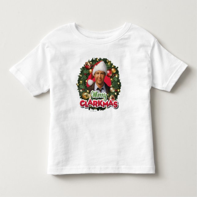 Camiseta Infantil Férias de Natal | Feliz Clarkmas (Frente)