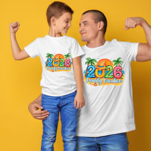 Camiseta Infantil Férias em Família 2026