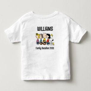 Camiseta Infantil Férias Familiares de Peanuts Gang