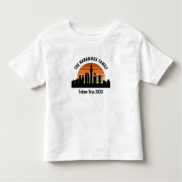 Camiseta Infantil Férias Personalizadas Sunset do Japão em Tóquio