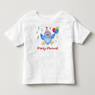 Camiseta Infantil Festa Animal Bluebird
