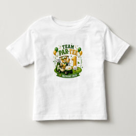 Camiseta Infantil Festa de 1º aniversário de golfe