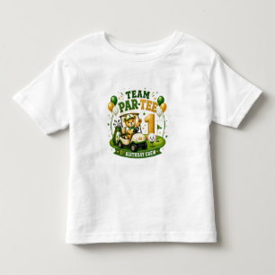 Camiseta Infantil Festa de 1º aniversário de golfe