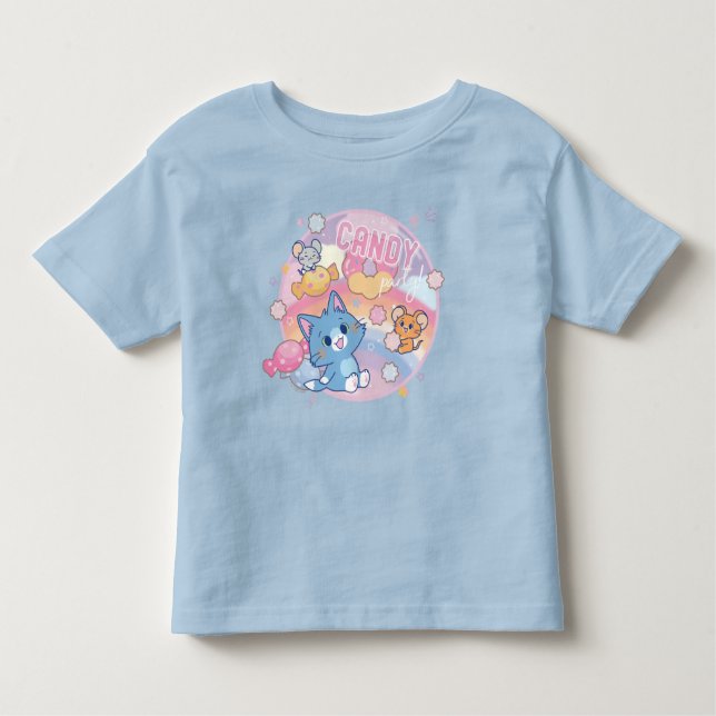 Camiseta Infantil Festa de Anime Tom e Jerry Candy (Frente)