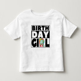 CAMISETA INFANTIL FESTA DE ANIVERSÁRIO DA MENINA PERSONALIZÁVEL