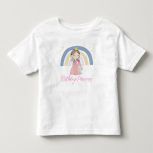Camiseta Infantil Festa de Aniversário da Princesa Fofa