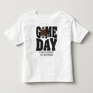 Camiseta Infantil Festa de Aniversário de 1 Ano de Futebol de Menino
