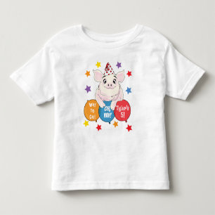 Camiseta Infantil Festa de aniversário de animais do estaleiro