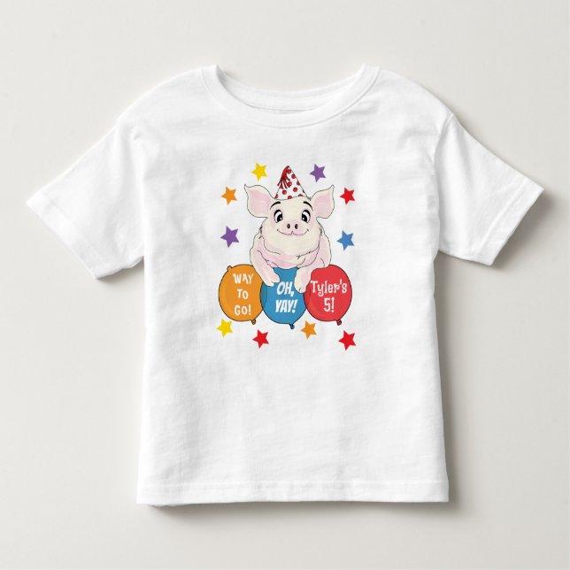 Camiseta Infantil Festa de aniversário de animais do estaleiro (Frente)