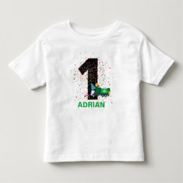 Camiseta Infantil Festa de aniversário de Caminhão de Lixo do Recicl