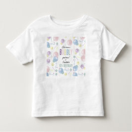 Camiseta Infantil Festa de Aniversário de criança de Bolha Colorida