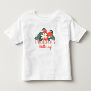 Camiseta Infantil Festa de aniversário de Morango de Verão