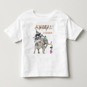 Camiseta Infantil Festa de Aniversário Jungle Safari Selvagem Um Ani