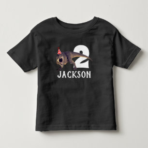 Camiseta Infantil Festa de aniversário personalizada de T-Rex