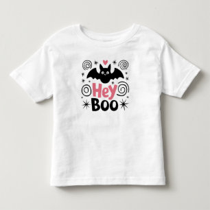 Camiseta Infantil Festa de Dia das Bruxas de Bata Negra e Rosa