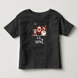 Camiseta Infantil Festa de Natal da Família Irmãzinha Lil