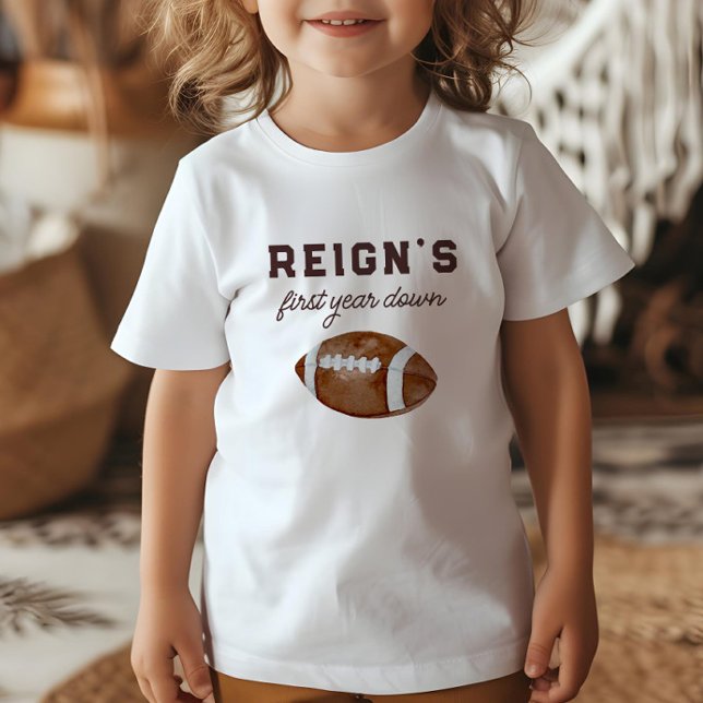 Camiseta Infantil Festa de primeiro aniversario de Futebol do 1º ano (Criador carregado)