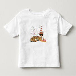 Camiseta Infantil Festa do Tigre - Animais em uma Festa