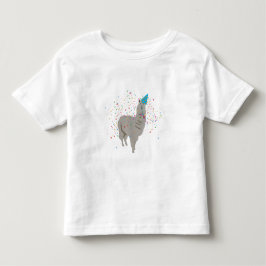 Camiseta Infantil Festas de Llama - Animais tendo festa