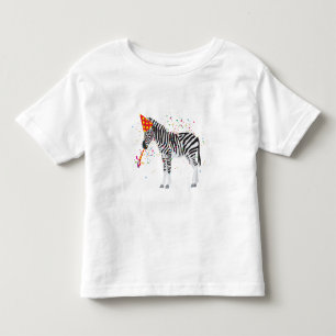 Camiseta Infantil Festas de zebra - Animais com festa