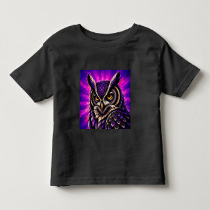 Camiseta Infantil Fierce Owl Vintage Vida Selvagem