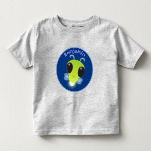 Camiseta Infantil Figura de desenho animado com inseto brilhante ver
