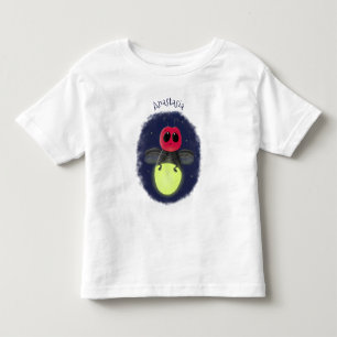 Camiseta Infantil Figura de desenho animado com inseto de raio