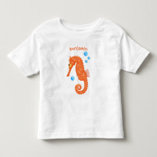 Camiseta Infantil Figura de desenho animado das bolhas de laranja-ac