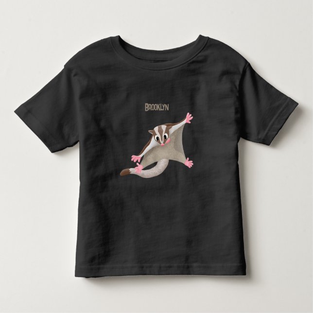 Camiseta Infantil Figura de desenho animado de um planador de açúcar (Frente)