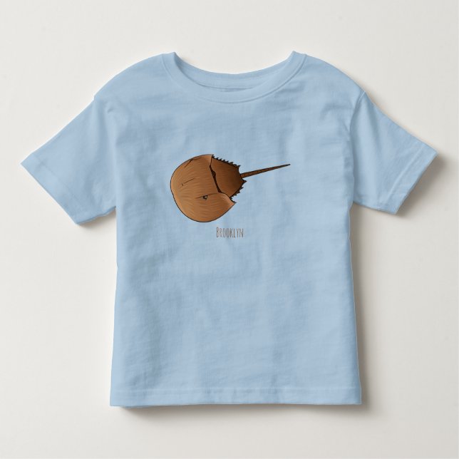 Camiseta Infantil Figura de desenho animado em ferradura (Frente)