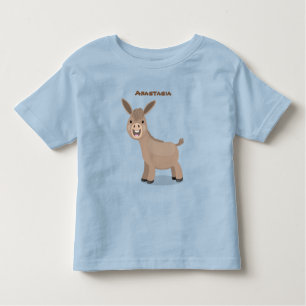 Camiseta Infantil Figura de desenho animado em miniatura feliz e bon