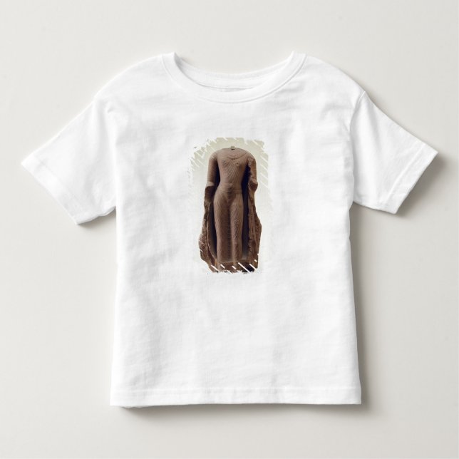 Camiseta Infantil Figura de um Buda em pé, Jamalpur, Mathura (re (Frente)
