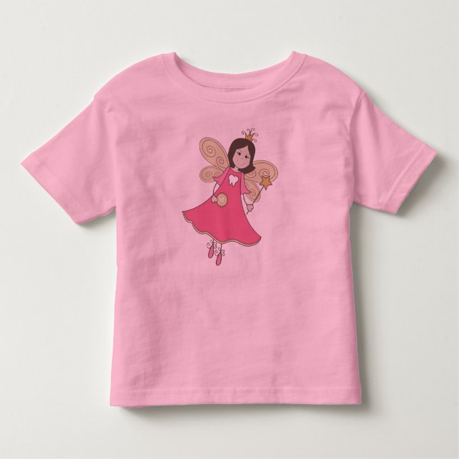 Camiseta Infantil Figura fada da vara de dente (Frente)