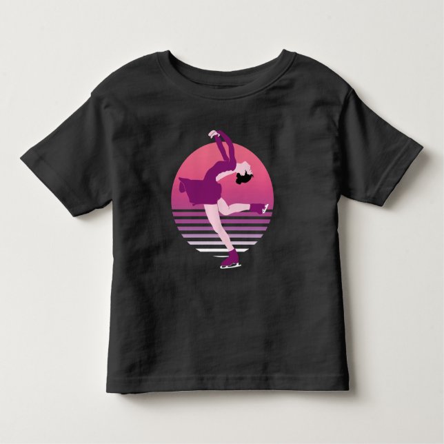 Camiseta Infantil Figura Skating Girl - Arte Da Dança De Gelo (Frente)