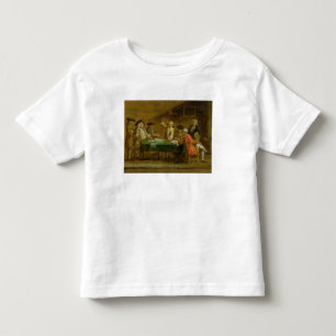 Camiseta Infantil Figuras em uma taberna ou em uma casa do café,
