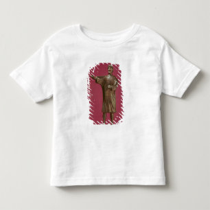 Camiseta Infantil Figurina de um homem vestindo um sagum