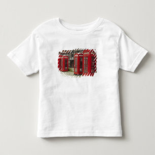 Camiseta Infantil Fila de cabines telefónicas na parte traseira do R