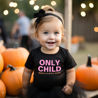 Camiseta Infantil Filho Único Expirando Irmã Mais Velha Rosa Engraça
