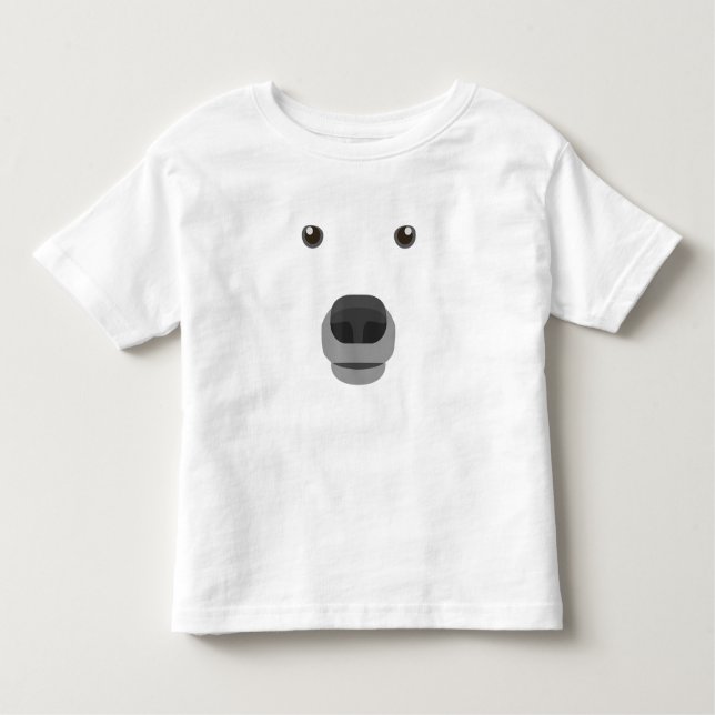Camiseta Infantil Filhos de Rico de Carnaval de Urso Polar Face (Frente)