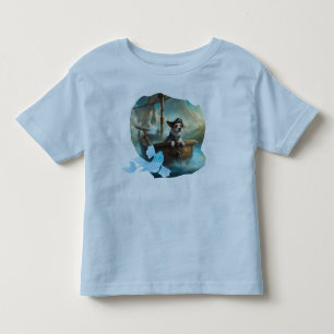 Camiseta Infantil Filhote Capitão do seu Navio procurando Peixes