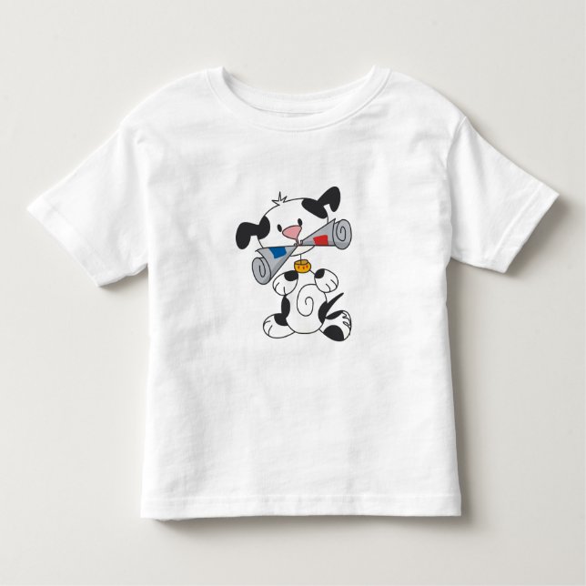 Camiseta Infantil Filhote de cachorro com t-shirt e presentes do (Frente)