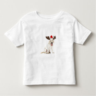 Camiseta Infantil Filhote de cachorro do laboratório que veste os