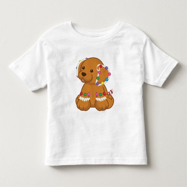 Camiseta Infantil Filhote de cachorro do pão-de-espécie (Frente)