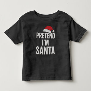 Camiseta Infantil Finja que sou o Papai Noel - Humor Natalino Divert