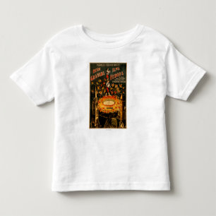 Camiseta Infantil Fio alto revolvendo da fonte pirotécnica
