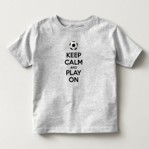 Camiseta Infantil Fique calmo e jogue