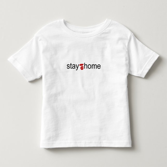 Camiseta Infantil Fique em casa (Frente)